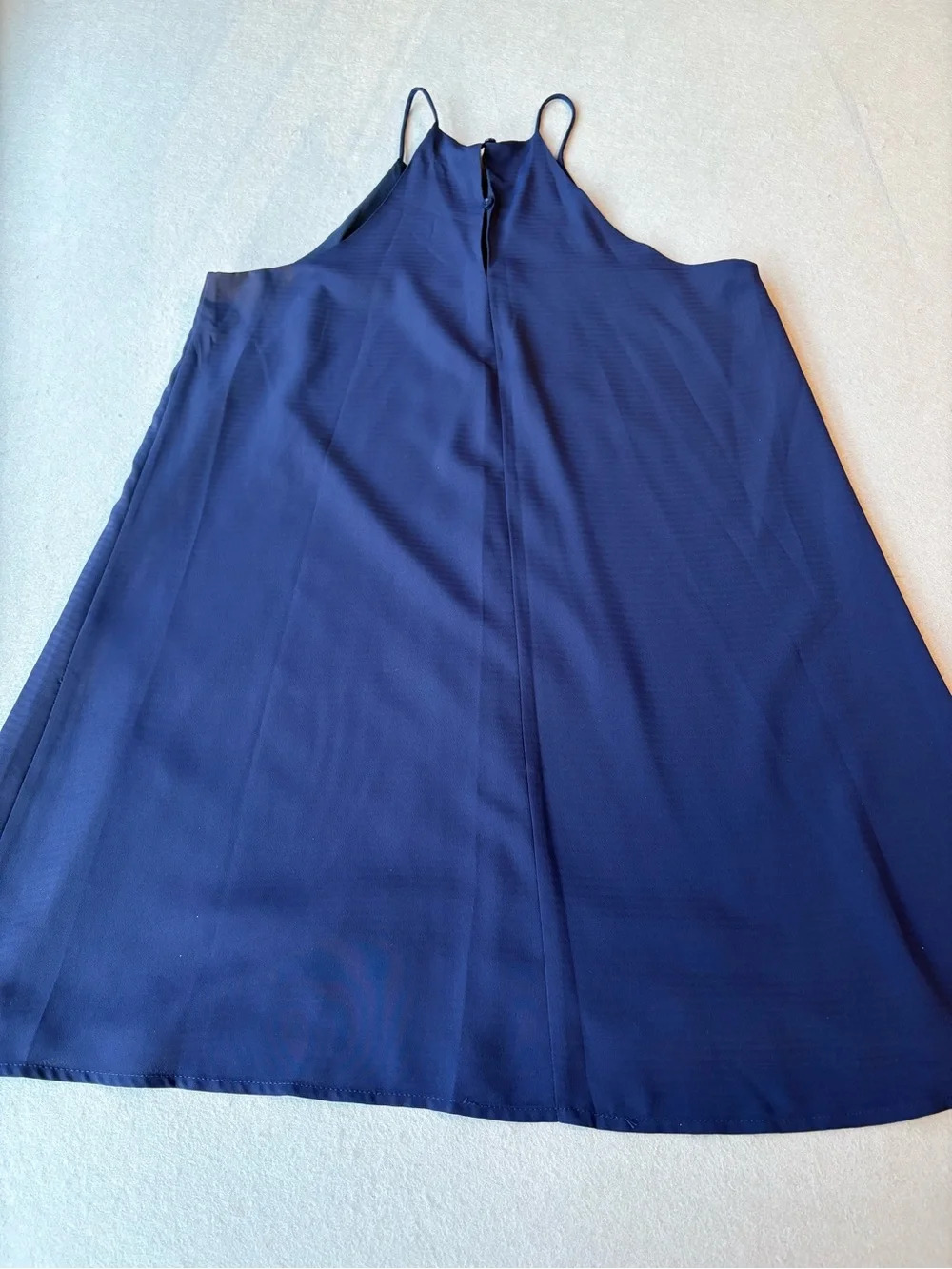 Lord & Taylor Design Lab Swing Navy Halter Mini Dress Sz S - Picture 2 of 9